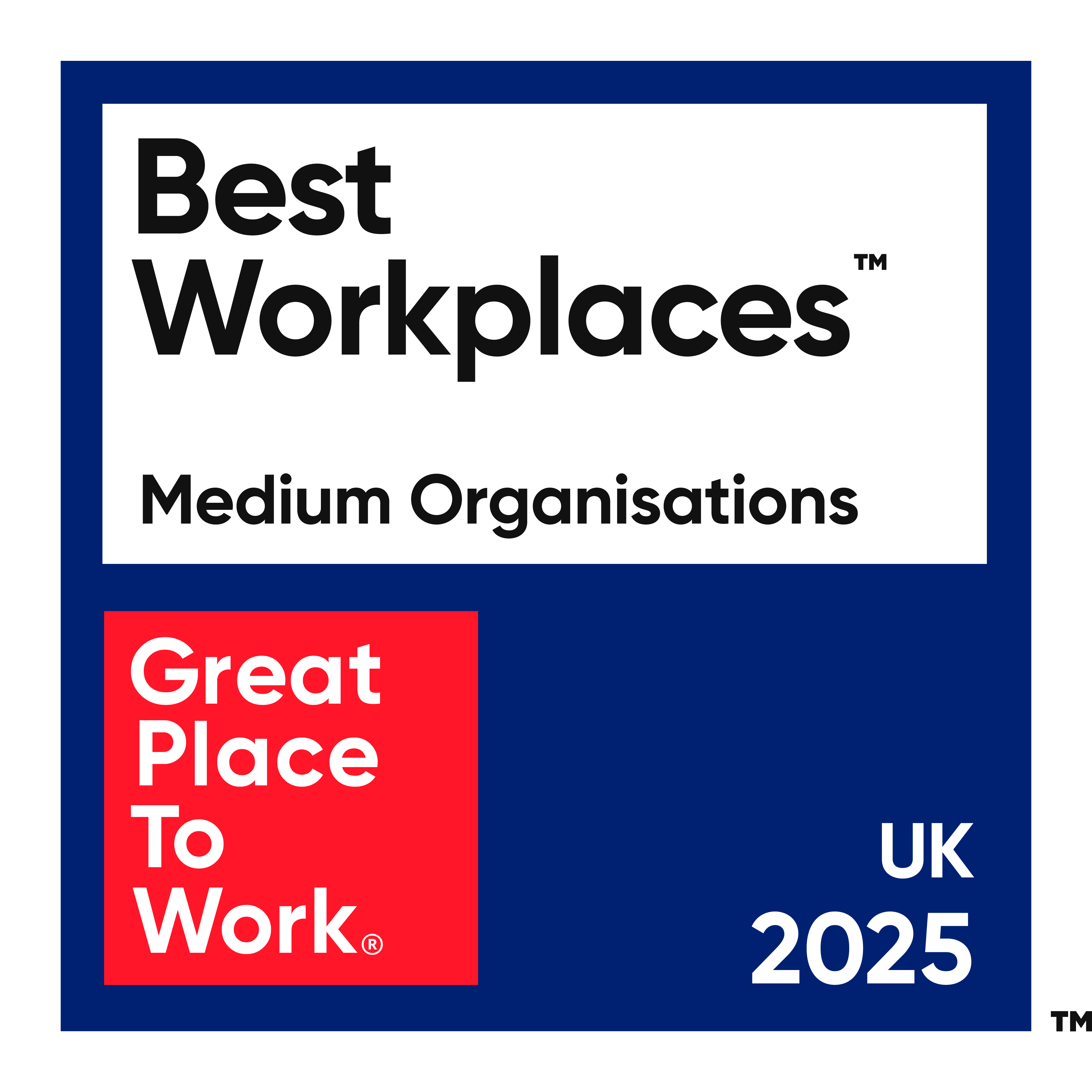 UK Best Workplaces - Medium Organisation 2025